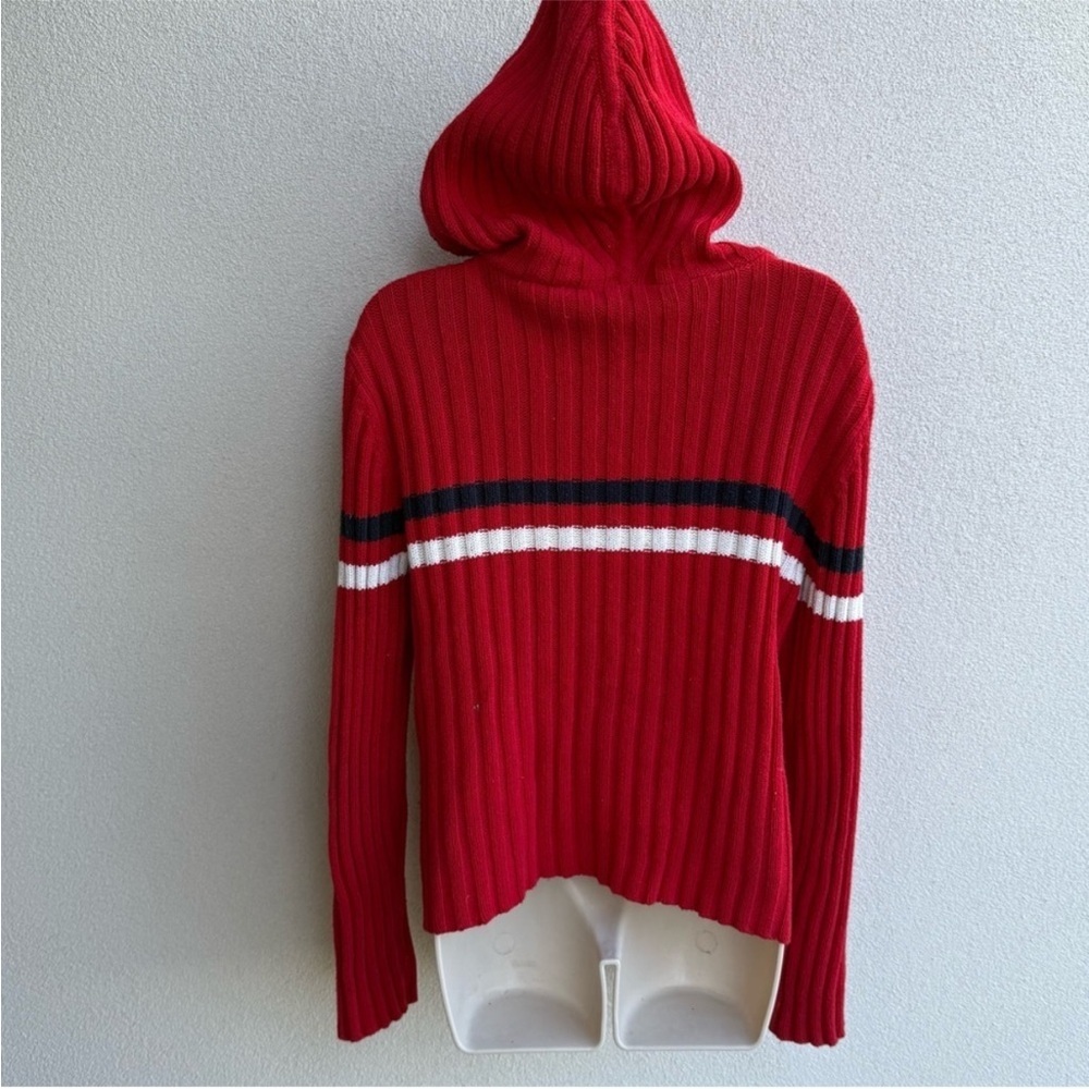 Vintage Ralph Lauren American Flag Sweater Hoodie Large USA - Picture 7 of 10
